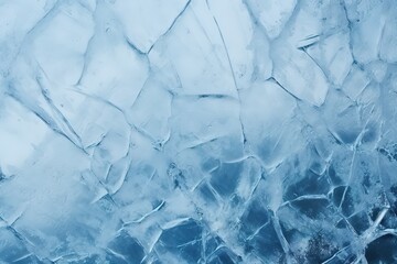 .Cracks on the surface of the ice background.