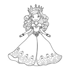 Little Princess Coloring page for kids
