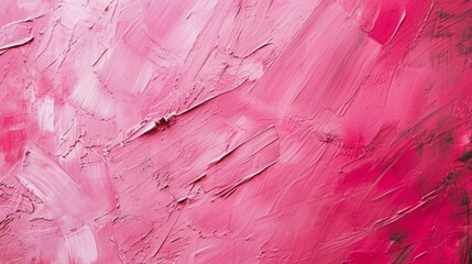 Pink texture of oil paint strokes on canvas. Rough, brutal strokes. Artistic background