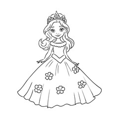 Little Princess Coloring page for kids