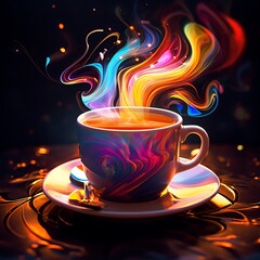 International Coffee Day Special: A Latte Art Design Capturing Festive Warmth