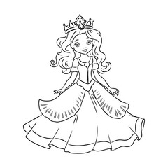 Little Princess Coloring page for kids