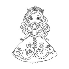 Little Princess Coloring page for kids