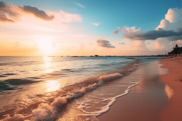 sunset on the beach