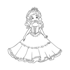 Little Princess Coloring page for kids
