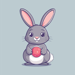 easter bunny with egg