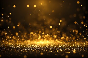 Obraz premium Gold glow particle