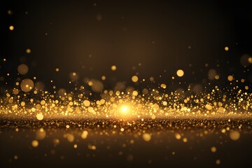 Obraz na płótnie Canvas Gold glow particle