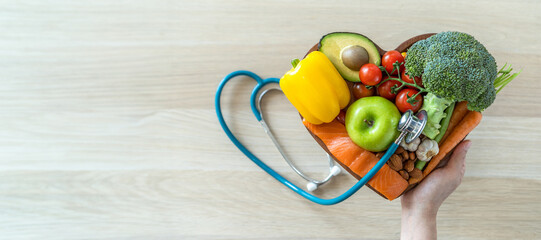Keto food for ketogenic diet, healthy nutritional food eating lifestyle for good heart health with...