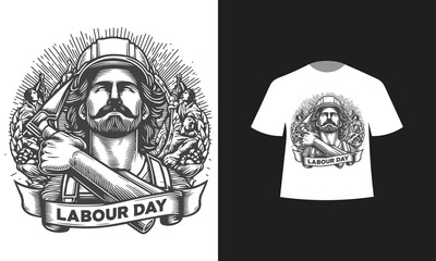 labour day T-Shirt design 2024