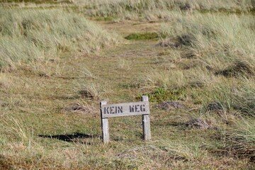 Sylt, Düne, kein Durchgang, küstenschutz