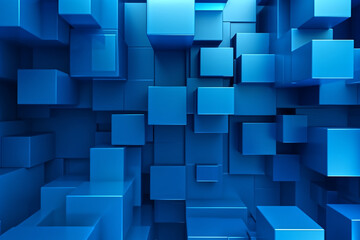 Cardboard cubes on  background  futuristic digital abstraction