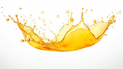 Isolating a realistic juice drop splash on a background of pure white
