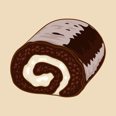 Chocolate Cake Roll. Popular types of cake roll