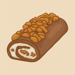 Apple Cake Roll. Popular types of cake roll
