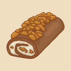 Apple Cake Roll. Popular types of cake roll