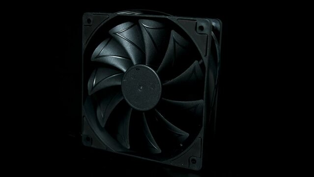 Cooling Cooler component computer on black background