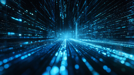 Digital Technology Lights Abstract Background with Futuristic Design and Vibrant Colors
image of an illuminated blue background with digital icons in the foreground, 