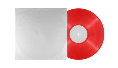 Vinyl Record Album EP Cover Texture Mockup. Realistic paper overlay with worn edges and damage - scratches, torn, grainy outline. Album cover old effect for cd, vinyl. 