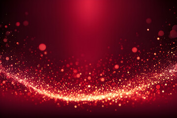 Obraz premium Maroon glow particle