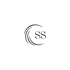 SS logo. S S design. White SS letter. SS, S S letter logo SET design. Initial letter SS linked circle uppercase monogram logo. S S letter logo SET vector design. SS letter logo design five style.	
