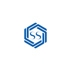 SS logo. S S design. White SS letter. SS, S S letter logo SET design. Initial letter SS linked circle uppercase monogram logo. S S letter logo SET vector design. SS letter logo design five style.	
