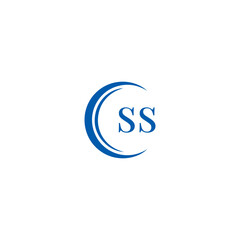SS logo. S S design. White SS letter. SS, S S letter logo SET design. Initial letter SS linked circle uppercase monogram logo. S S letter logo SET vector design. SS letter logo design five style.	
