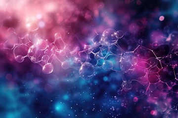 Molecular Structure. molecules abstract scientific background - obrazy, fototapety, plakaty