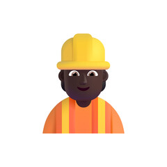 Construction Worker: Dark Skin Tone