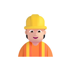 Construction Worker: Light Skin Tone
