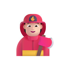 Firefighter : Light Skin Tone