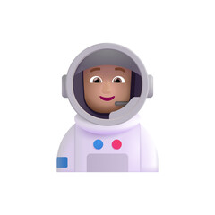 Astronaut: Medium-Light Skin Tone