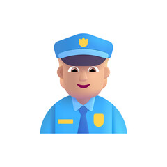 Police Officer : Medium-Light Skin Tone