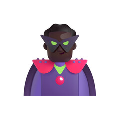 Man Supervillain: Dark Skin Tone