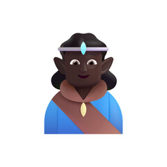 Man Elf: Dark Skin Tone