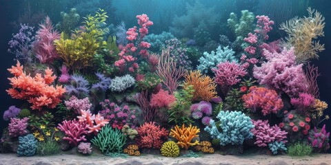 Fototapeta na wymiar Coral Reefs Transparent Wonderland