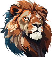 lion head vector illustration