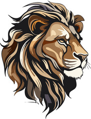 lion head vector