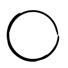 Circle with paint brush