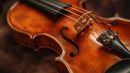 Fototapeta premium A close-up of the violin