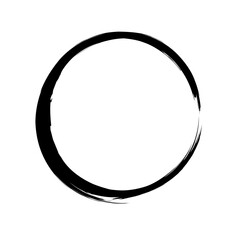 Circle with paint brush