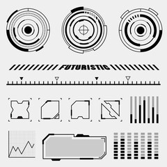 Obraz premium Street wear fashion design Futuristic interface Hud 
