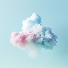 Abstract pastel cloud in the sky blue background. Fusion colors concept.