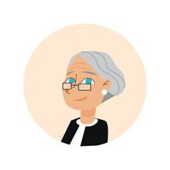 Avatar of person of different race. This design effectively utilizes the clean white background to emphasize the woman's avatar, promoting unity and representation. Vector illustration.