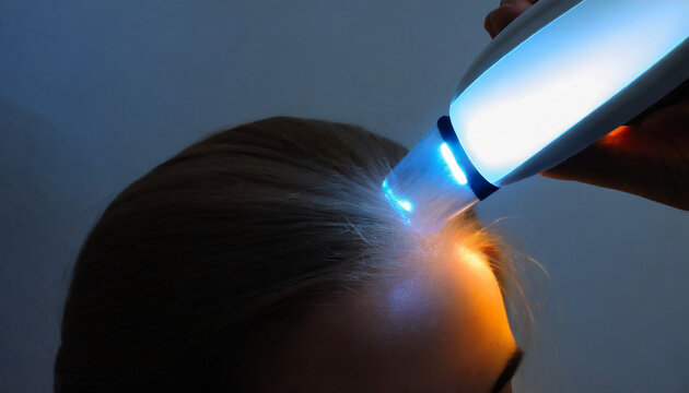 Cutting-Edge Hair Technology. Fusion of Hair Extensions, Laser T
