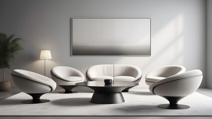Interior design of modern living room. Modern apartment interior design