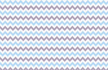 Blue waves zig zag seamless background texture. Popular zigzag pastel chevron pattern on white background