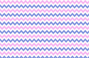 Purple waves zig zag seamless background texture. Popular zigzag pastel chevron pattern on white background