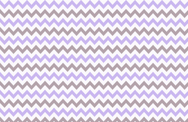 Purple waves zig zag seamless background texture. Popular zigzag pastel chevron pattern on white background