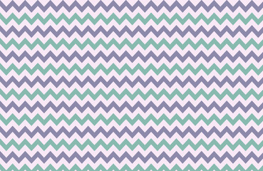 Fototapeta premium Blue waves zig zag seamless background texture. Popular zigzag pastel chevron pattern on white background